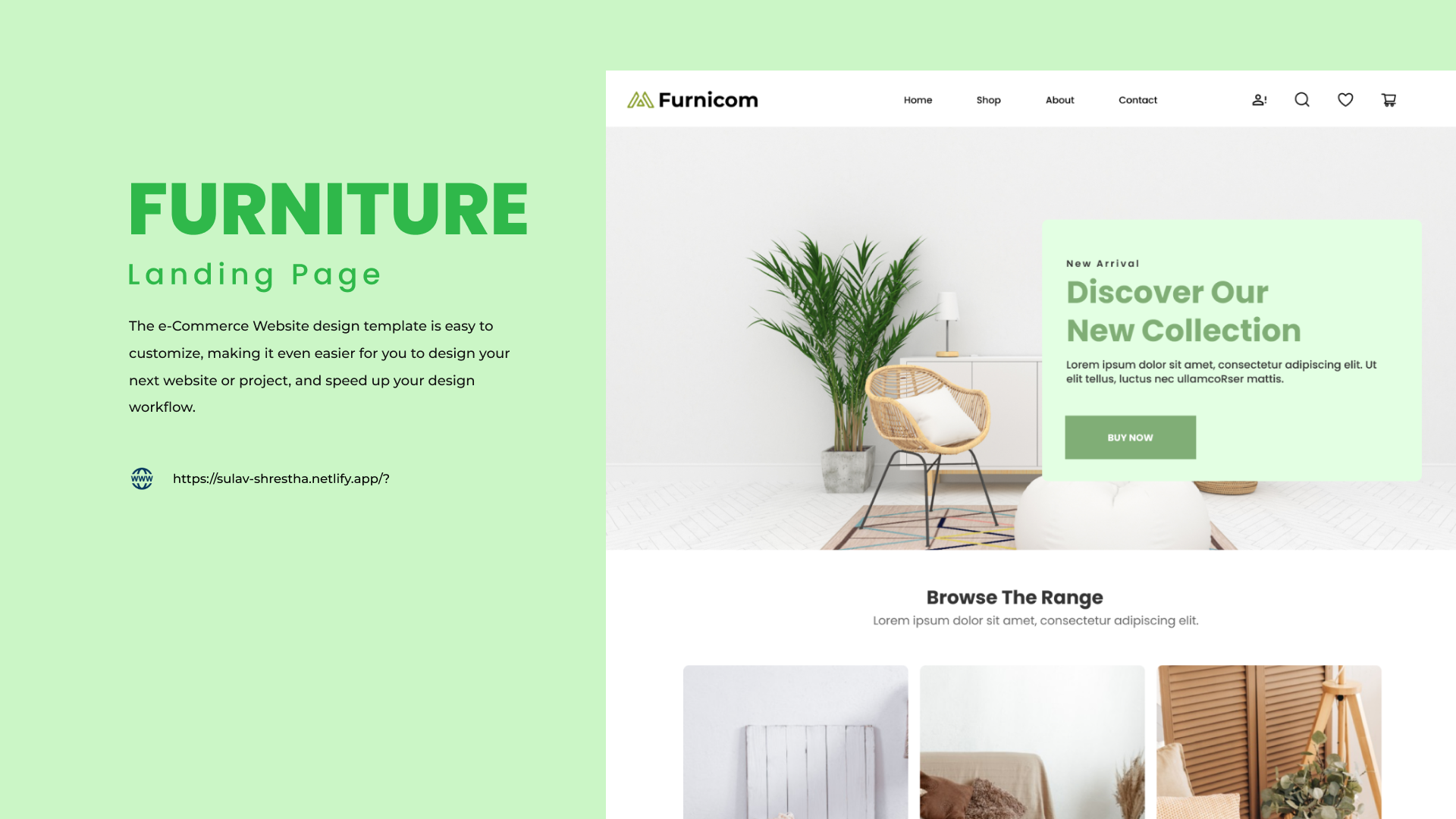 Furnicom Landing Page Thumbnail